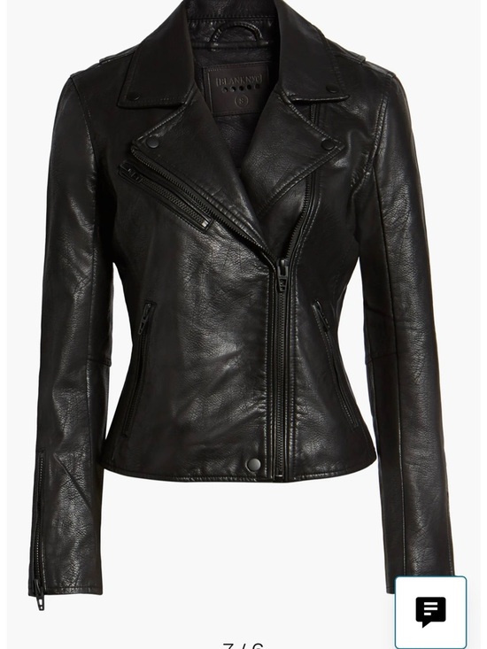 Blank NYC Jackets & Blazers - Blank NYC Faux Leather Moto Jacket-S-Black